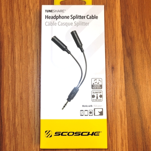 🔴BUNDLE 5/$15🔴Headphone Splitter Cable. New. - Picture 1 of 3